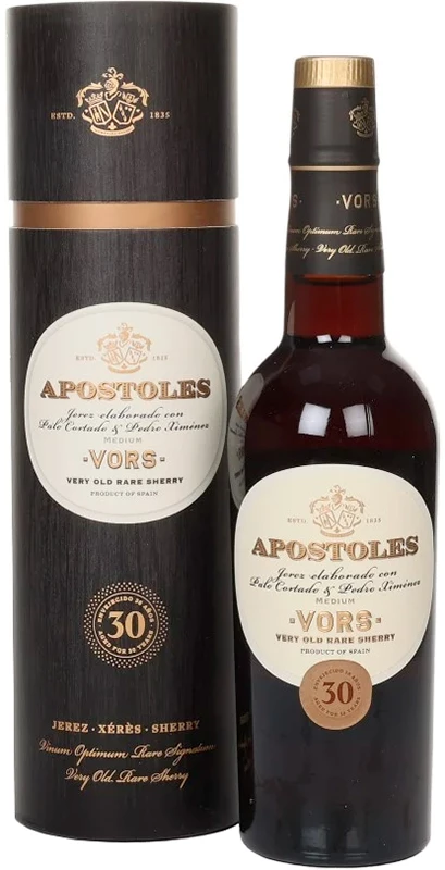 Drink me Вино кріплене біле напівсухе Apostoles Jerez VORS, 30 років, 20%, 0.75л в тубусі